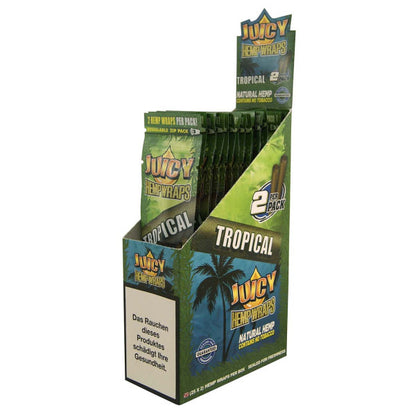 Juicy Hemp Wraps Display mit unterschiedlichen Sorten