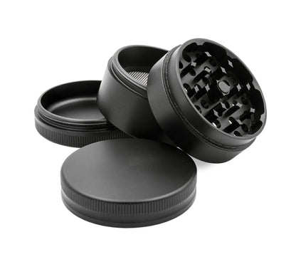 Aluminium Grinder, schwarz