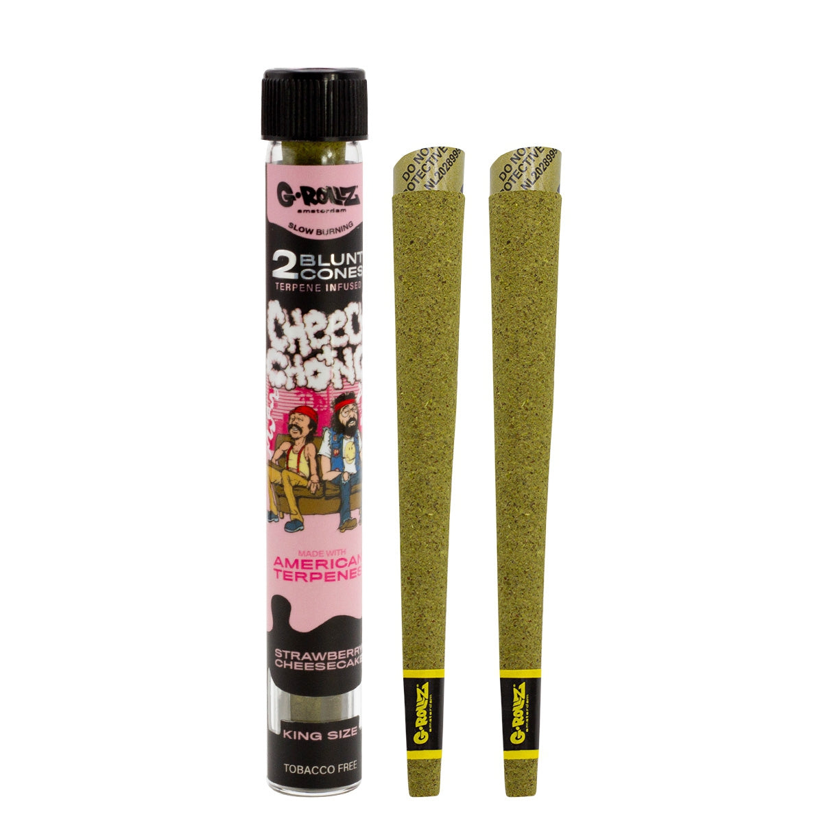 G-Rollz | 2x Cheech&Chong Blunt Cones 'Strawberry Cheescake'