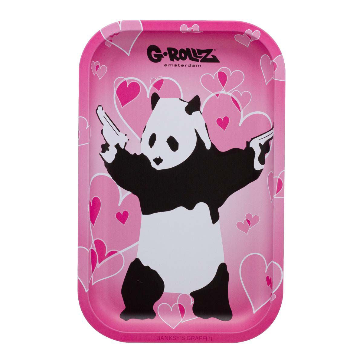 G-Rollz | Banksy's Graffiti 'Panda Gunnin' Rolling Tray (175 x 275 mm)