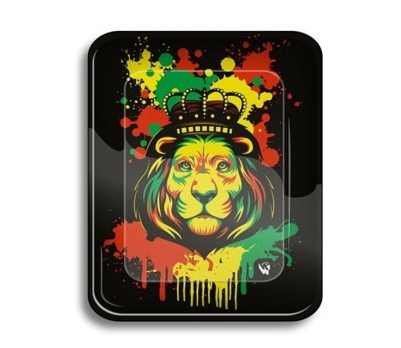 Rolling Tray, Rasta Lion (340mm x 275mm)