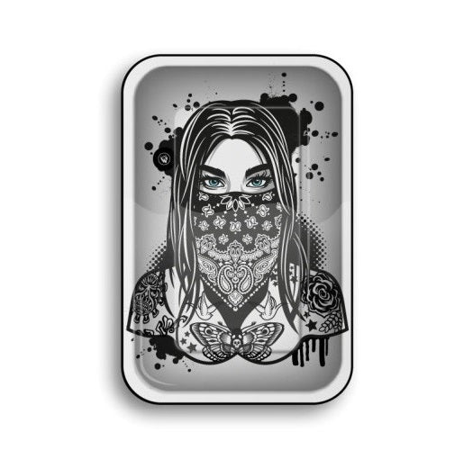 Rolling Tray, Tattoo Girl (275mm x 175mm)